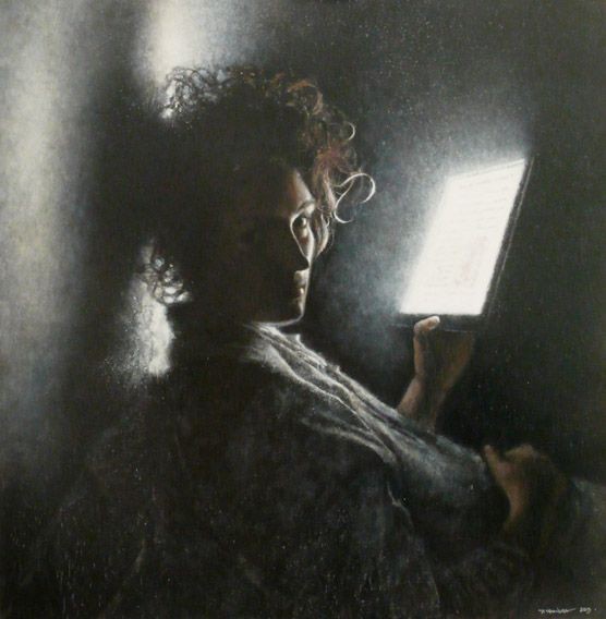Woman with a tablet